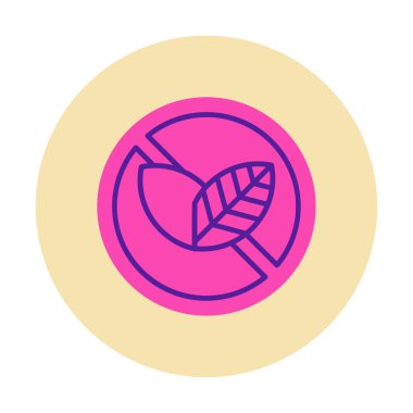 Tütün Günü vektör illüstrasyonu yok, dumanı tüten renk çizgisi simgesi yok 