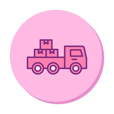 Kamyonet simge vektör çizim