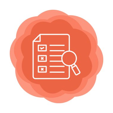 Büyütücü cam çizgi simgesi, arama konsepti