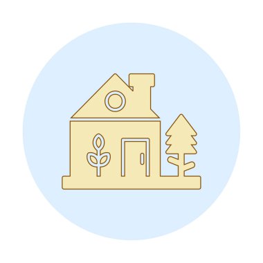 Ağ ve mobil uygulama tasarımınız için beyaz arkaplanda izole edilmiş yeşil ev simgesi vektörü, ev logosu kavramı