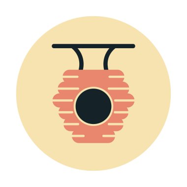 Arı kovanı simgesi vektör illüstrasyonu