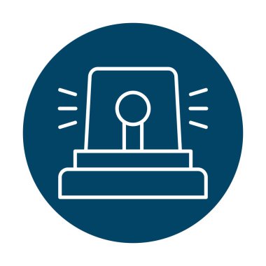 Siren simgesi, vektör çizimi 