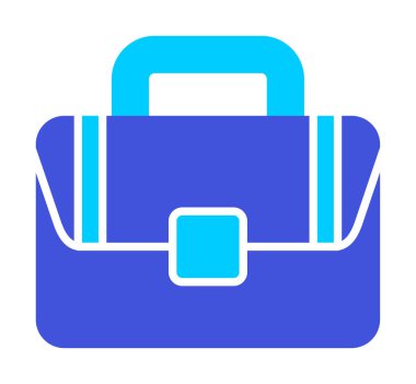 Çanta. Web simgesi basit illüstrasyon