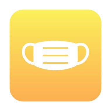 Tıbbi veya Cerrahi Yüz Maskesi. Virüs Koruma. Solunum maskesi takıyorum. Sağlık ve Coperid 19 Önleme Konsepti. Vektör İllüstrasyonu