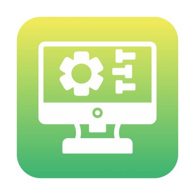 Ayarları web simgesi, vektör çizim              