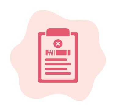 Sigara ikonu vektör illüstrasyonlu belge  