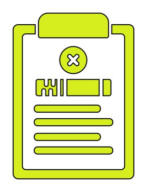 Sigara ikonu vektör illüstrasyonlu belge  