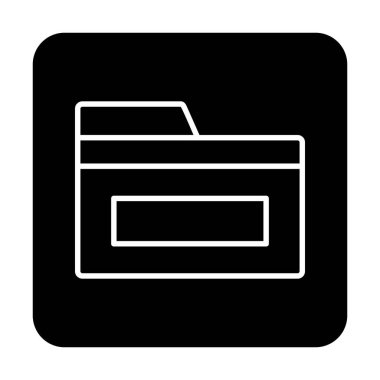 klasör web simgesi, vektör çizim
