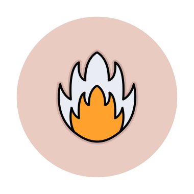 düz ateş simgesi vektör illüstrasyon tasarımı