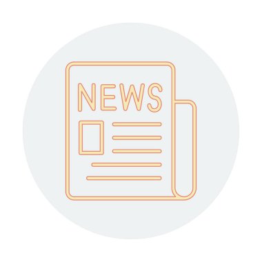 gazete simgesi vektör illüstrasyon tasarımı