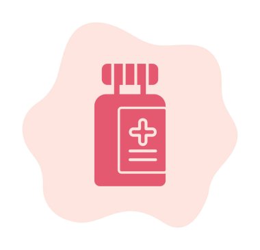 Tıbbi ikon vektör çizimi. Aşı               