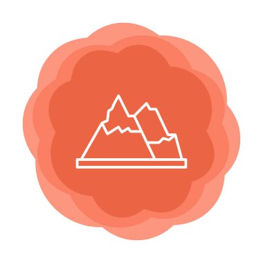 dağ ikonu vektör illüstrasyonu 