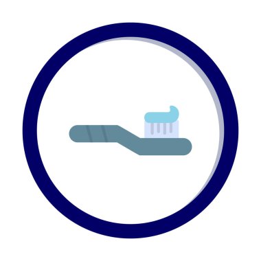 Basit diş fırçası vektör illüstrasyonu