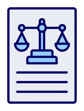 Basit yasalar simgesi vektör illüstrasyonu