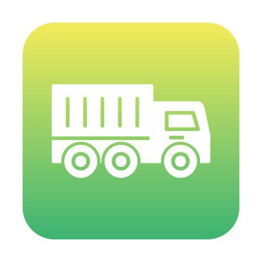 kamyon simgesi, vektör illüstrasyonu