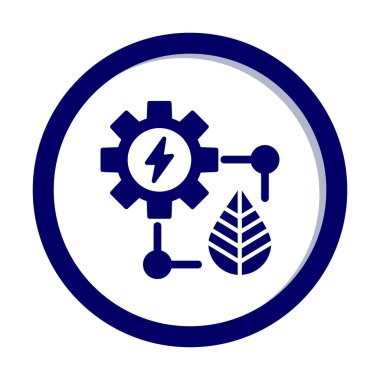 eko enerji simgesi, vektör illüstrasyonu basit tasarım