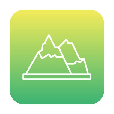 dağ ikonu vektör illüstrasyonu 