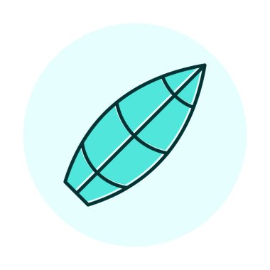 surfboard vector illustration modern icon