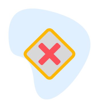 Tahriş simgesi için vektör illüstrasyonu  