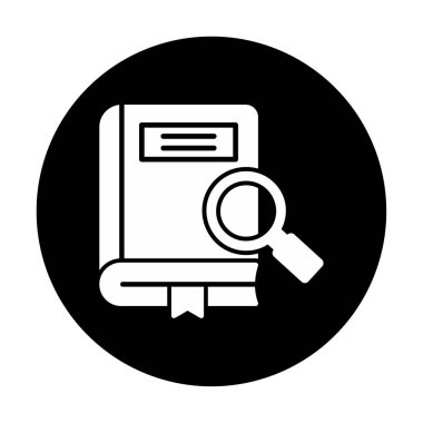 Basit Araştırma simgesi, vektör illüstrasyonu