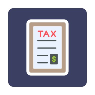 vergi ödeme ikonu vektör illüstrasyonu