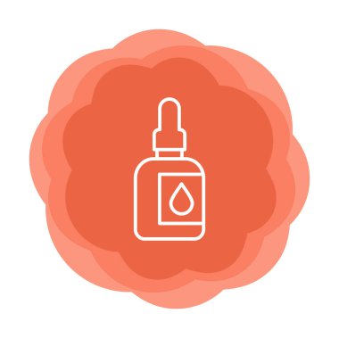 Ağız Aşısı Web simgesi, vektör illüstrasyonu