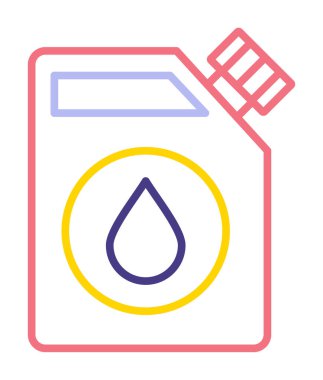  Yakıt Çubuğu simgesi, vektör illüstrasyonu   