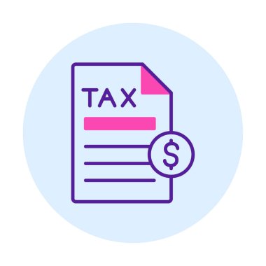 Vergi Ödeme simgesinin vektör çizimi