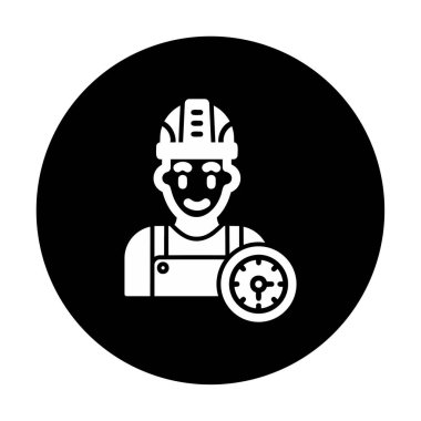 Çalışma Zamanı web simgesi vektör illüstrasyonu