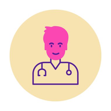 Doktor simgesinin vektör çizimi