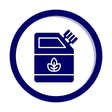 Modern Eko Yakıt simgesinin vektör çizimi                     