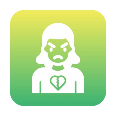 kızgın kişi simgesi, vektör illüstrasyonu basit tasarım