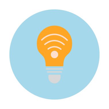 Ampul Ağı simgesi basit bir çizim. Akıllı Ampul                                                     