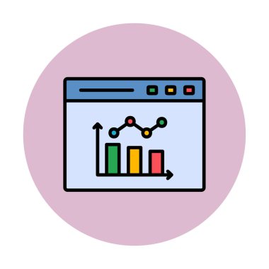 çubuk çizelgesi vektör illüstrasyonu