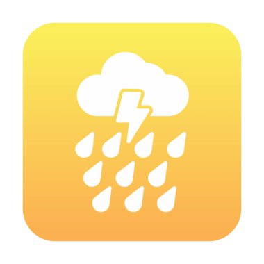 yağmur simgesi, vektör illüstrasyonu  