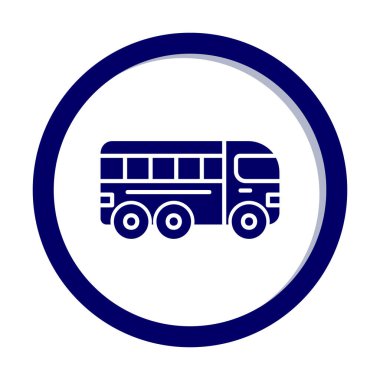 bus simgesi, vektör illüstrasyonu