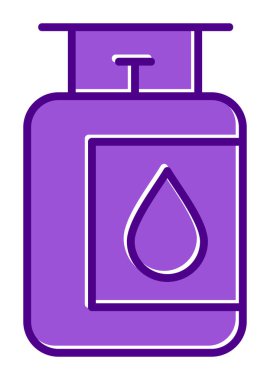 gaz tankı ikonu vektör illüstrasyonu
