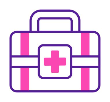 İlk yardım kiti vektör illüstrasyonu