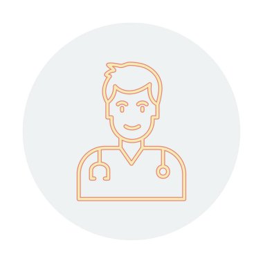 Doktor simgesinin vektör çizimi