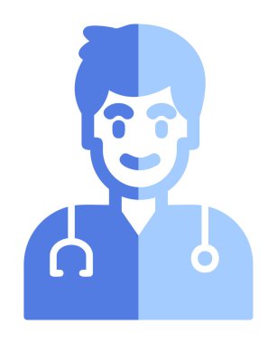 Doktor simgesinin vektör çizimi