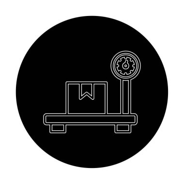 ölçekli düz simge, vektör illüstrasyonu 