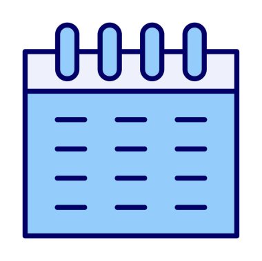 Takvim simgesi, vektör çizimi