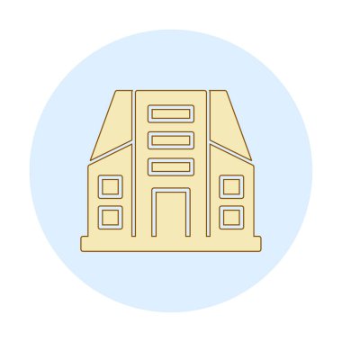 Şehir İnşa Ağı simgesi, vektör illüstrasyonu