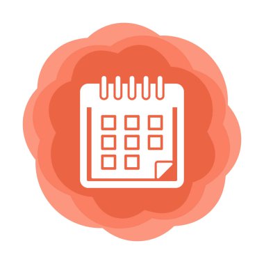 Takvim simgesi, vektör çizimi