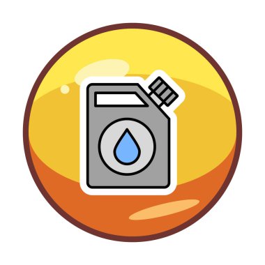  Yakıt Çubuğu simgesi, vektör illüstrasyonu   