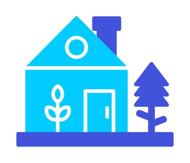 Ağ ve mobil uygulama tasarımınız için beyaz arkaplanda izole edilmiş yeşil ev simgesi vektörü, ev logosu kavramı