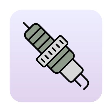 Buji simgesinin vektör illüstrasyonu