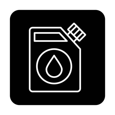  Yakıt Çubuğu simgesi, vektör illüstrasyonu   