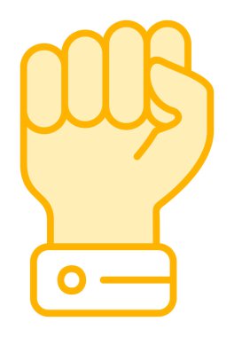 Yumruk simgesi basit vektör