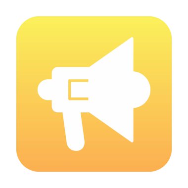 hoparlör, megafon simgesi. vektör çizim.  